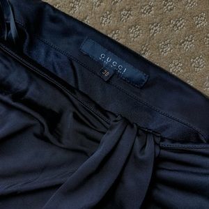 Gucci ruched knee length skirt